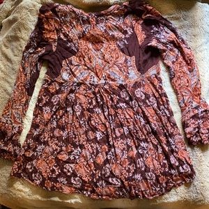 Free People bell long sleeved tunic (Size L)